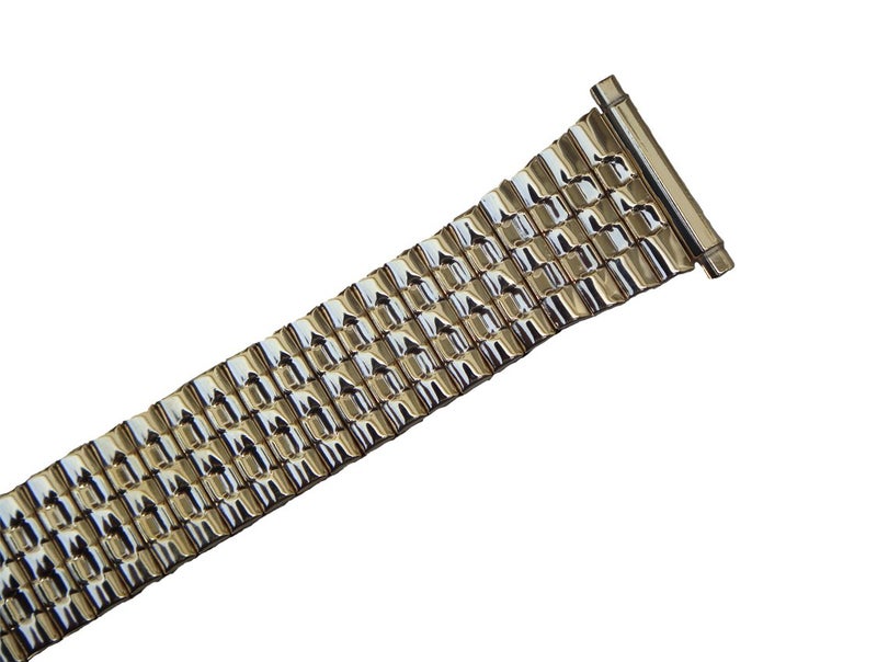 Speidel Watchband Twist-O-Flex Expansion Stretch Gold Tone fits 18mm to 23mm - Image 1